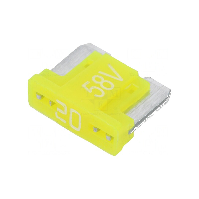Siguranţă auto 20A 58VDC 11mm aliaj de staniu | Electronic-mag.ro | Componente Electronice