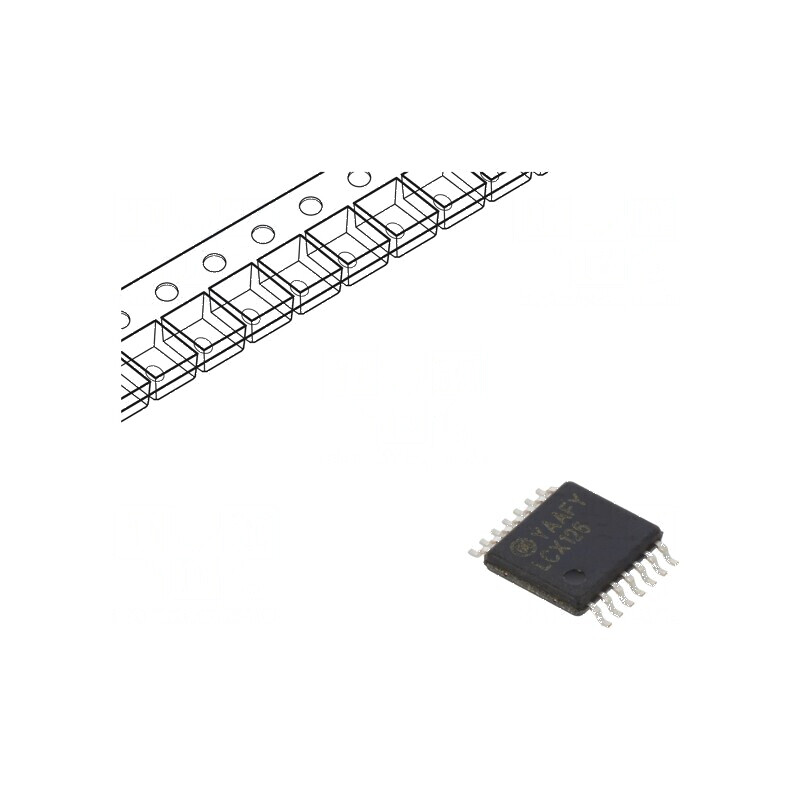 Buffer digital non-inversor IC LCX 4 canale SMD TSSOP14 2÷3.6VDC | Electronic-mag.ro | Componente Electronice