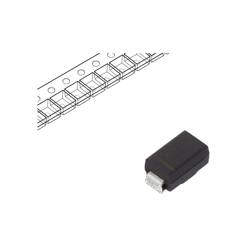 Diodă redresoare SMD 1kV 1,5A 75ns DO214AC SMA Ufmax 1,35V | Electronic-mag.ro | Componente Electronice