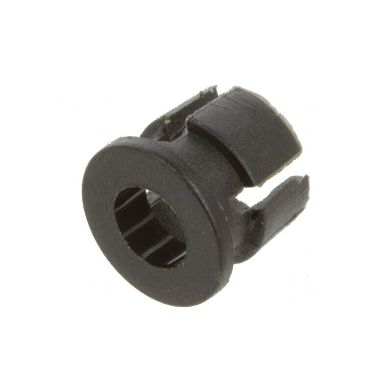 Montură LED 3mm monobloc neagră UL94V-2 L: 4,2mm | Electronic-mag.ro | Componente Electronice