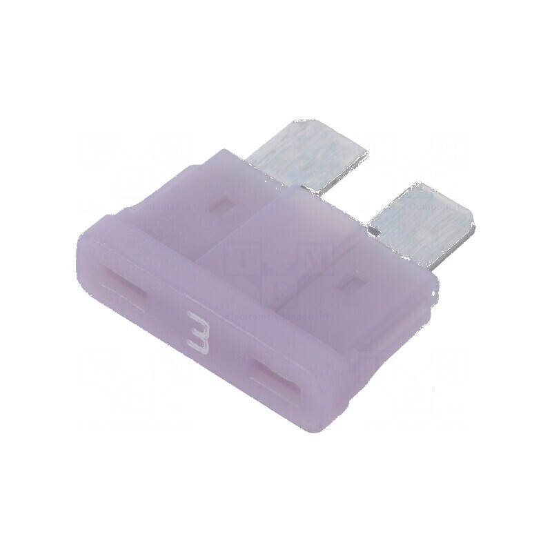 Siguranţă 3A 58VDC auto 19,3mm aliaj de staniu - 10 bucăți | Electronic-mag.ro | Componente Electronice
