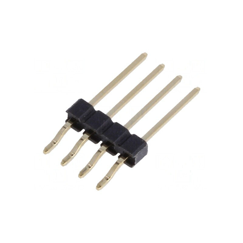Conector şir pini tată 4 pini 2,54mm | Electronic-mag.ro | Componente Electronice