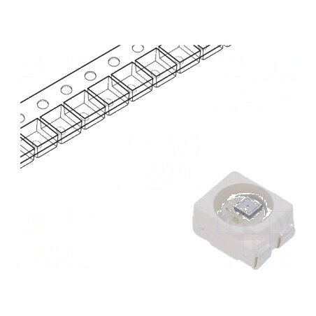 LED SMD 3528 PLCC4 Verde 900mcd 3,5x2,8mm 14mA | Electronic-mag.ro | Componente Electronice