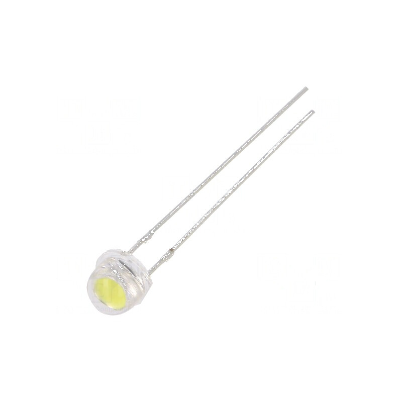 LED alb rece 4,8mm 5800-7000mcd 100° convex | Electronic-mag.ro | Componente Electronice