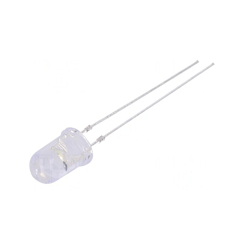 LED 5mm Alb Rece 12000mcd 30° Convex | Electronic-mag.ro | Componente Electronice