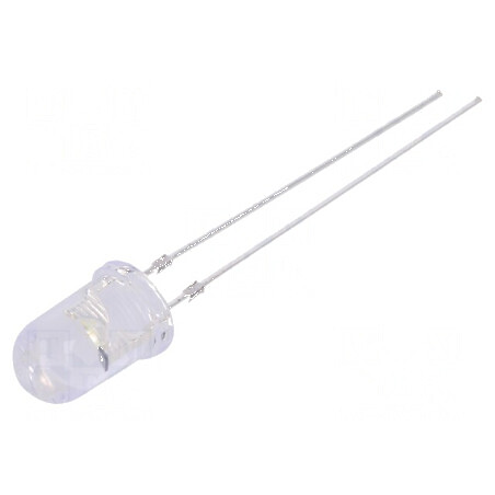 LED 5mm Alb Rece 12000mcd 30° Convex | Electronic-mag.ro | Componente Electronice