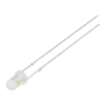 LED 3mm roșu/alb rece 30° convex nr. term 2 | Electronic-mag.ro | Componente Electronice