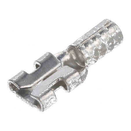 Terminal plat 4,8mm 0,5mm mamă crimpat cu cablu drept cupru | Electronic-mag.ro | Componente Electronice