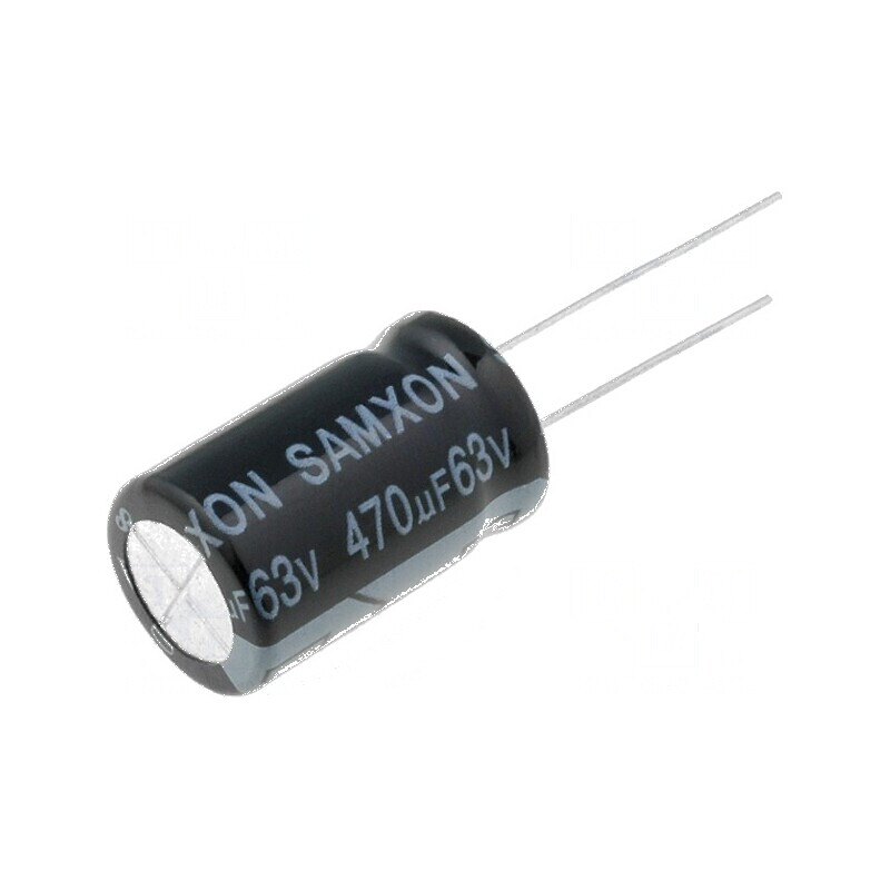 Condensator electrolitic THT 470uF 63VDC Ø12,5x20mm ±20% | Electronic-mag.ro | Componente Electronice