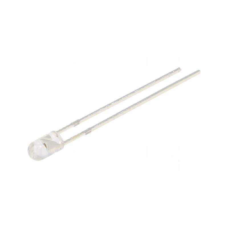 LED 3mm Portocalie 8400-10000mcd 30° Convex | Electronic-mag.ro | Componente Electronice