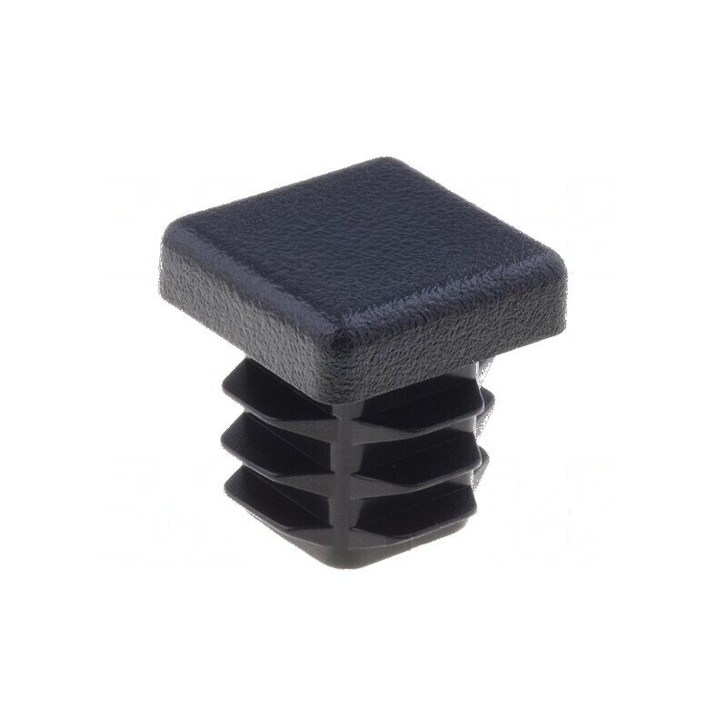 Obturator negru pentru profil Corp H: 15,5mm LDPE L: 15mm | Electronic-mag.ro | Componente Electronice
