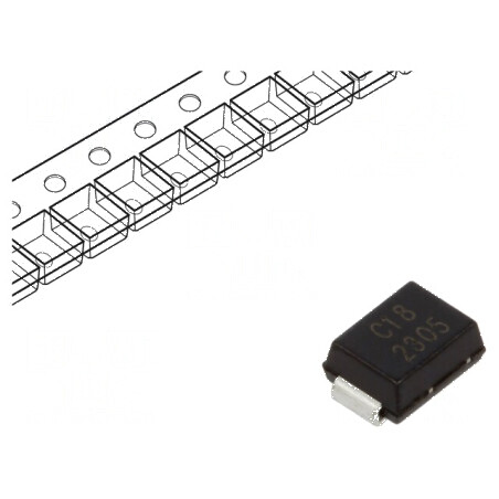 Diodă TVS bidirecțională 1kW 20-22,1V 34,3A SMB rolă bandă | Electronic-mag.ro | Componente Electronice