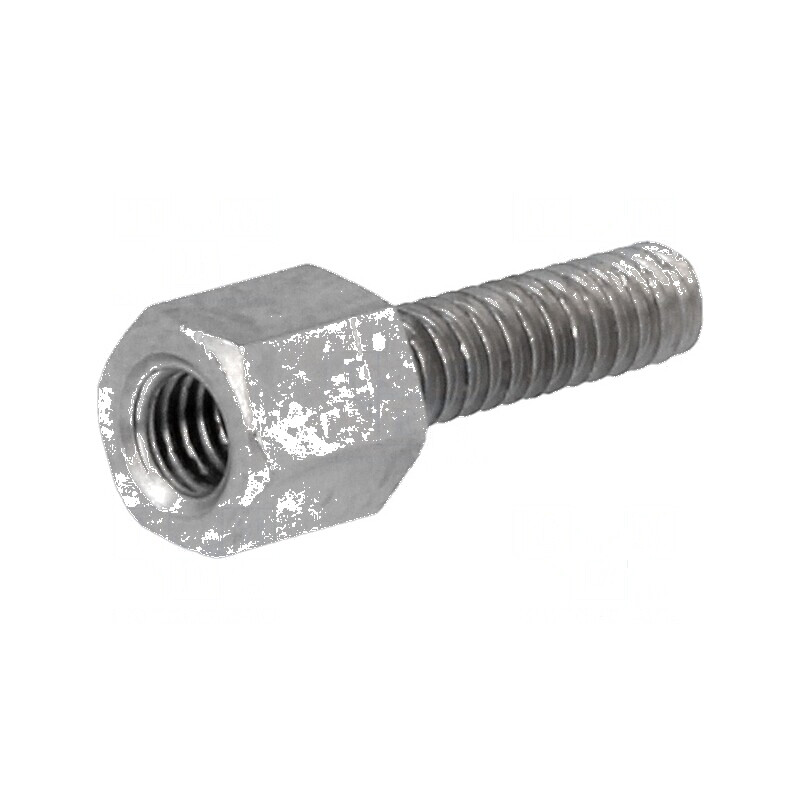 Piuliță distanțieră filetată M3 5mm din alamă nichelată | Electronic-mag.ro | Componente Electronice