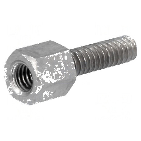 Piuliță distanțieră filetată M3 5mm din alamă nichelată | Electronic-mag.ro | Componente Electronice