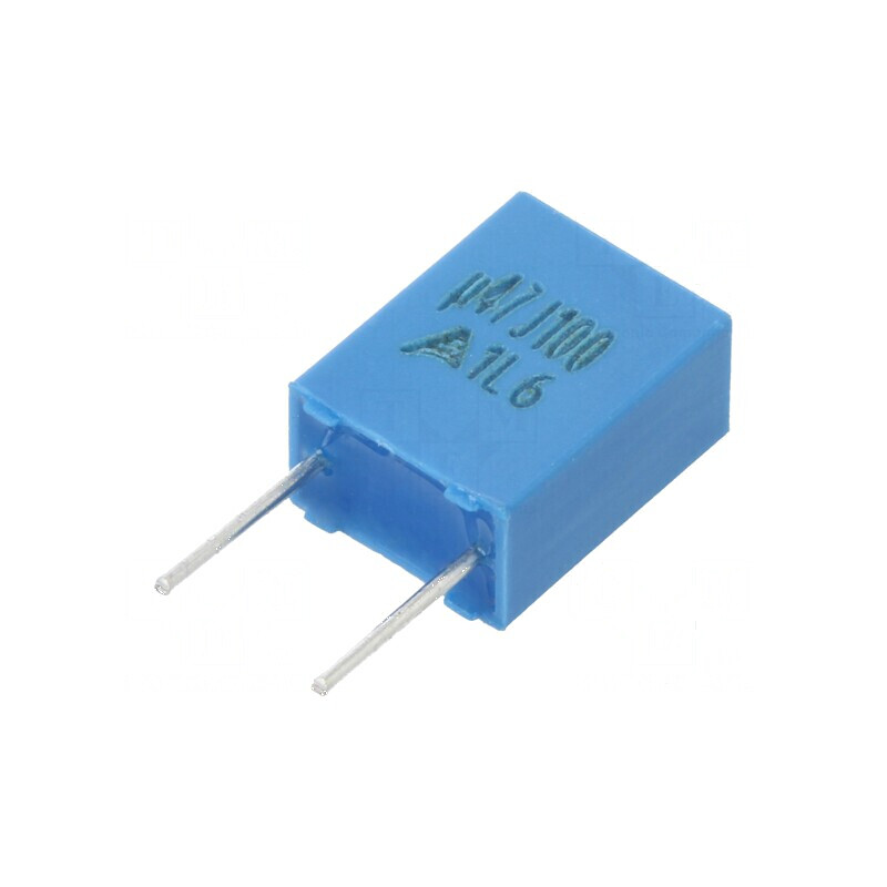 Condensator poliester 0,47uF 63VAC 100VDC 5mm ±5% THT | Electronic-mag.ro | Componente Electronice