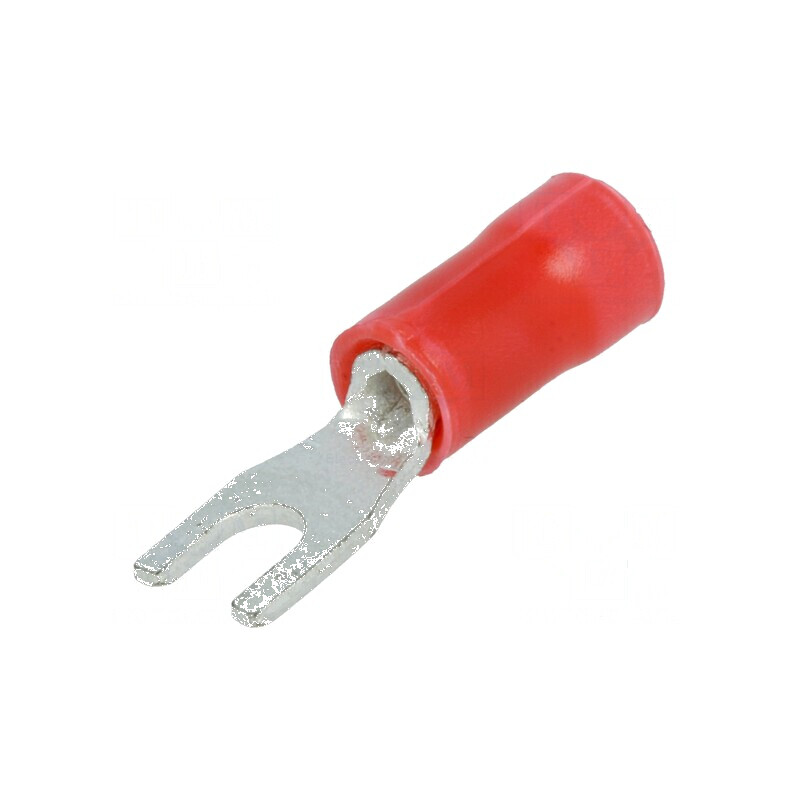 Furcă M3 0,25-1,6mm2 crimpat pe cablu izolată cositorit | Electronic-mag.ro | Componente Electronice