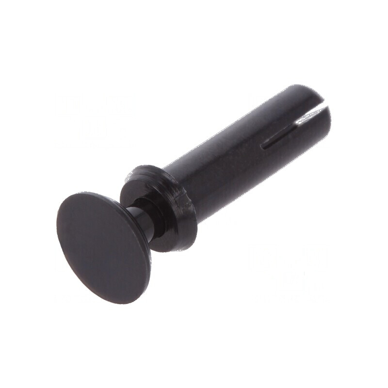 Diblu poliamidă 8,5mm - 2,7mm orificiu negru | Electronic-mag.ro | Componente Electronice