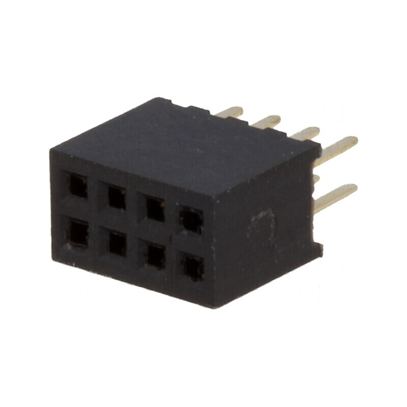 Conector şiruri pini soclu mamă 8 PIN 1,27mm THT 2x4 | Electronic-mag.ro | Componente Electronice