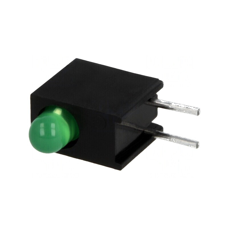 LED 3mm Verde 1 Diode 20mA 40° 2,2-2,5V | Electronic-mag.ro | Componente Electronice