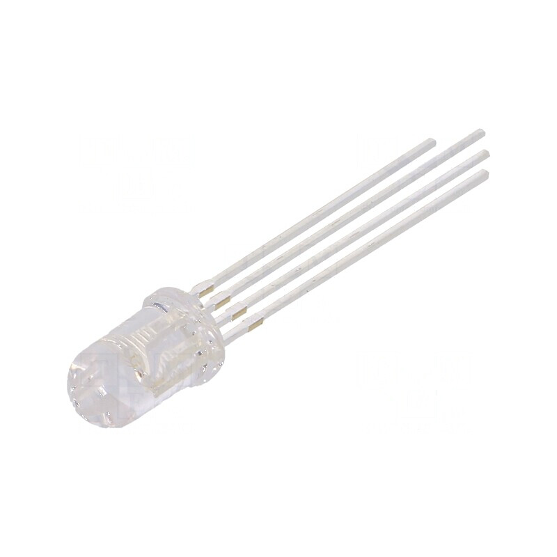LED 5mm RGB Convex 25° Catod Comun 4 Terminale | Electronic-mag.ro | Componente Electronice