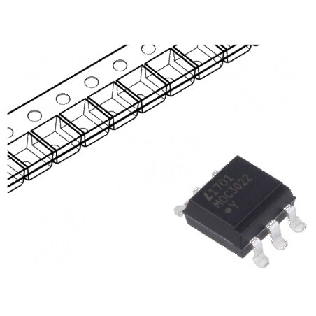 Optotriac 5kV 400V fără sistem de conectare la zero | Electronic-mag.ro | Componente Electronice