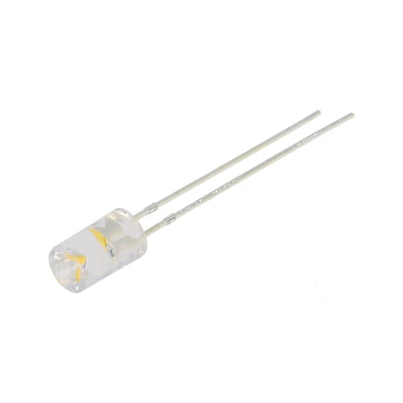 LED 5mm alb cald efect lumânare 1560÷2180mcd 120° | Electronic-mag.ro | Componente Electronice