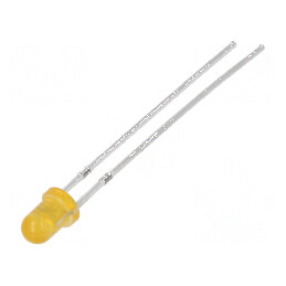 LED 3mm Portocalie 14400-18000mcd 30° Convex | Electronic-mag.ro | Componente Electronice