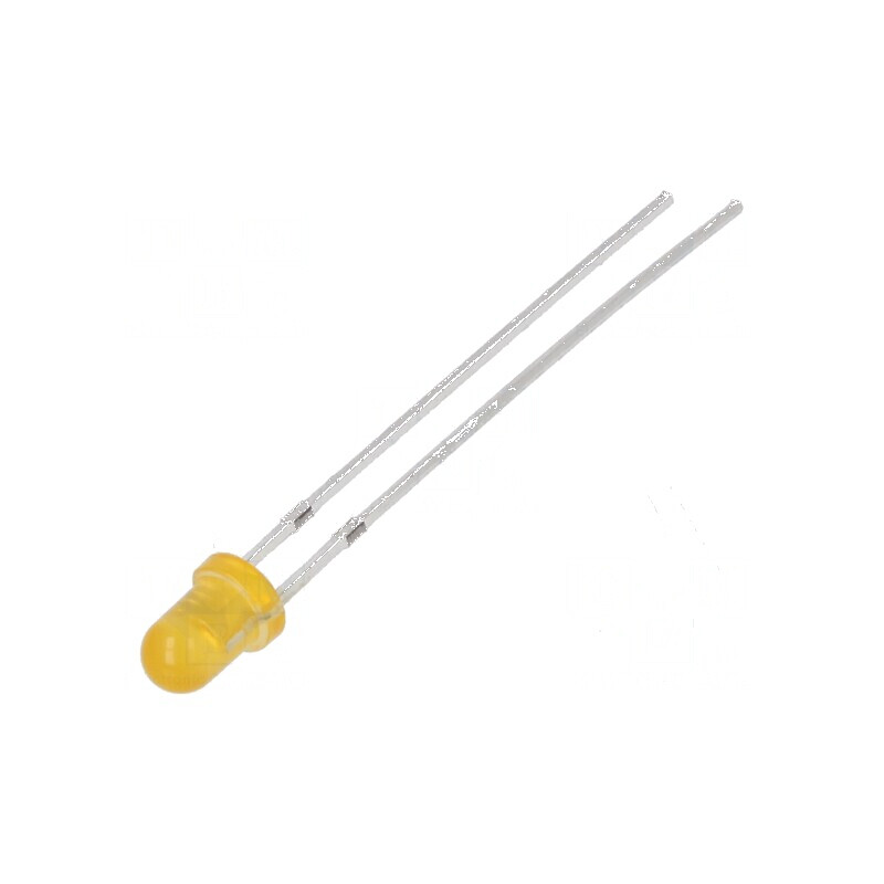 LED 3mm Portocalie 14400-18000mcd 30° Convex | Electronic-mag.ro | Componente Electronice