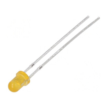 LED 3mm Portocalie 14400-18000mcd 30° Convex | Electronic-mag.ro | Componente Electronice