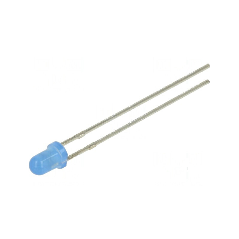 LED 3mm Albastru 500-750mcd 30° Convex 5VDC | Electronic-mag.ro | Componente Electronice