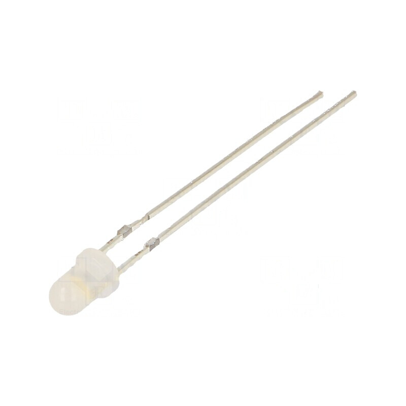LED 3mm Alb Cald Convex 4200-5800mcd 30° | Electronic-mag.ro | Componente Electronice