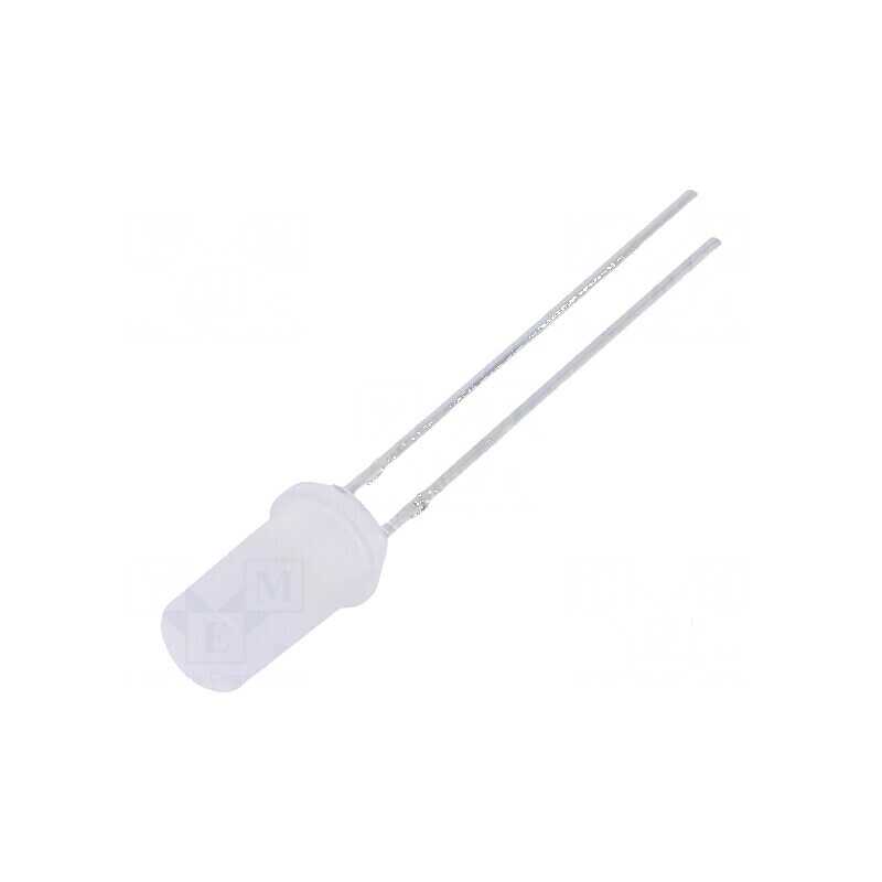 LED 5mm alb cald 750-900mcd 180° plat | Electronic-mag.ro | Componente Electronice