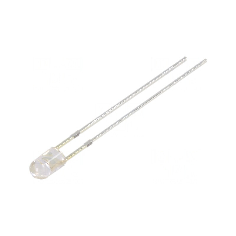 LED 3mm roșie 12VDC 2180-3000mcd 30° convex | Electronic-mag.ro | Componente Electronice