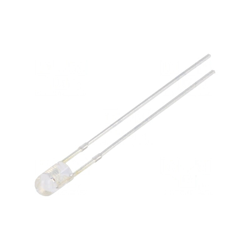 LED 3mm galben 12VDC 2180-3000mcd 30° convex | Electronic-mag.ro | Componente Electronice