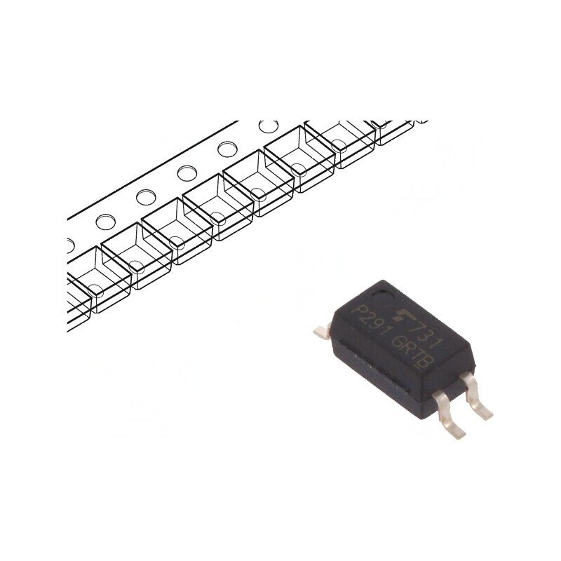 Optocuplor SMD 3,75kV 80V SO4 cu 1 Canal și Ieșire Tranzistori | Electronic-mag.ro | Componente Electronice
