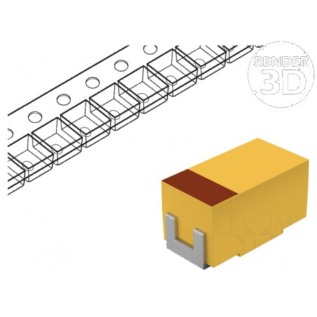Condensator tantal-polimer 10uF 10VDC A 1206 TCJ SMD low ESR | Electronic-mag.ro | Componente Electronice