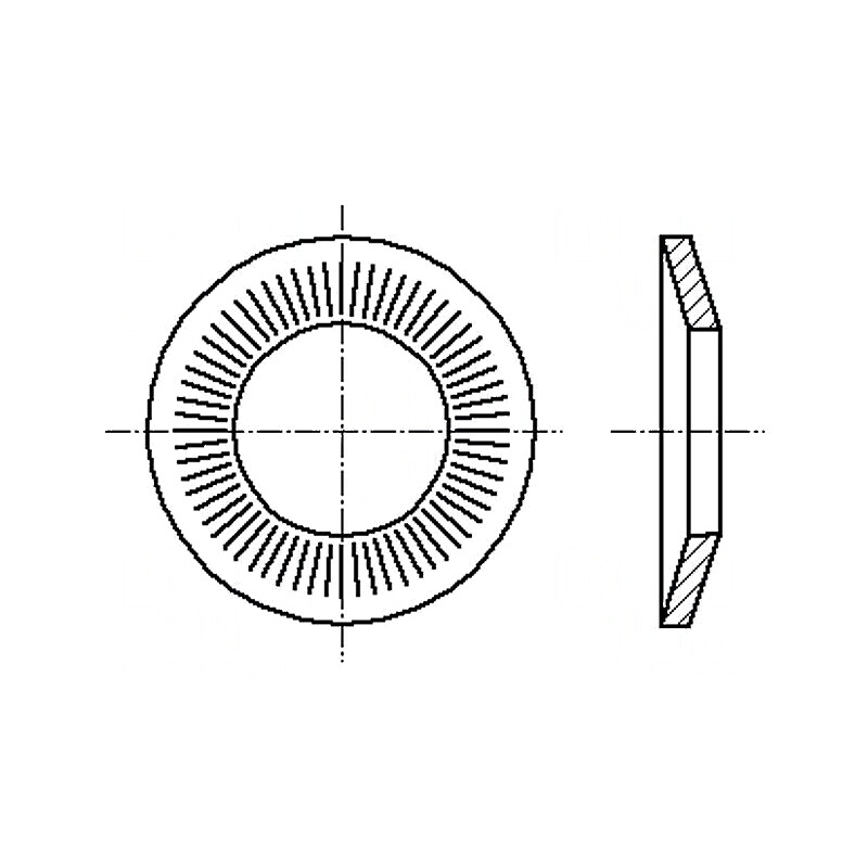 Şaibă conică M12 D27mm oţel elastic zincat | Electronic-mag.ro | Componente Electronice