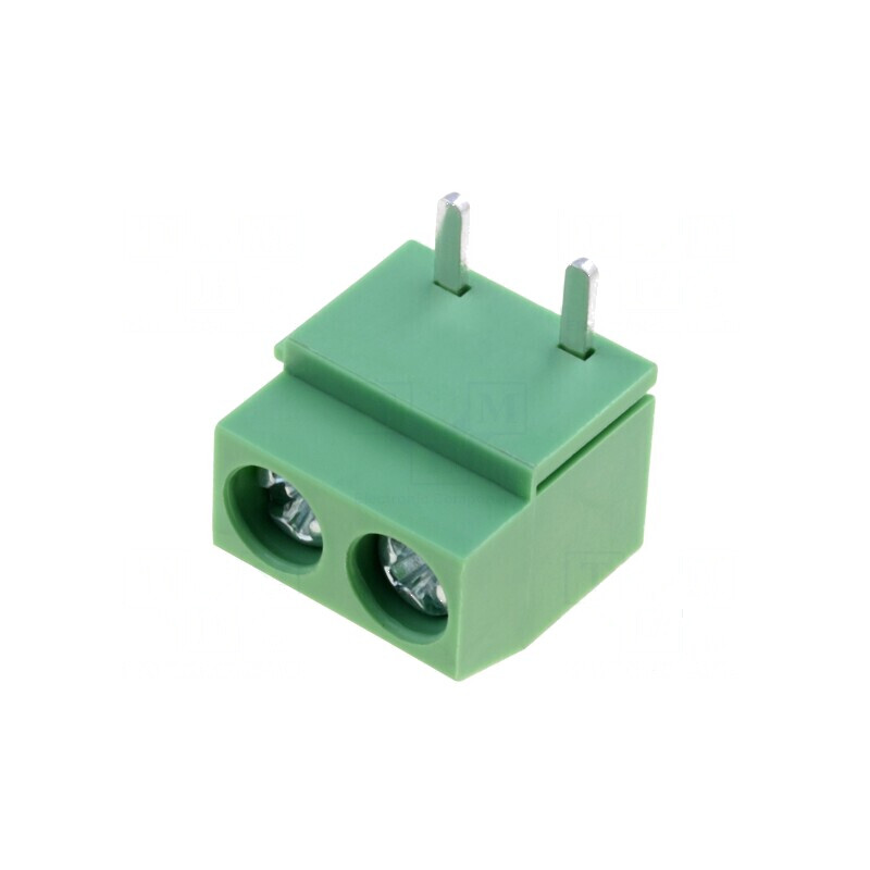 Regletă de conexiuni pentru PCB 5mm, 2 piste | Electronic-mag.ro | Componente Electronice
