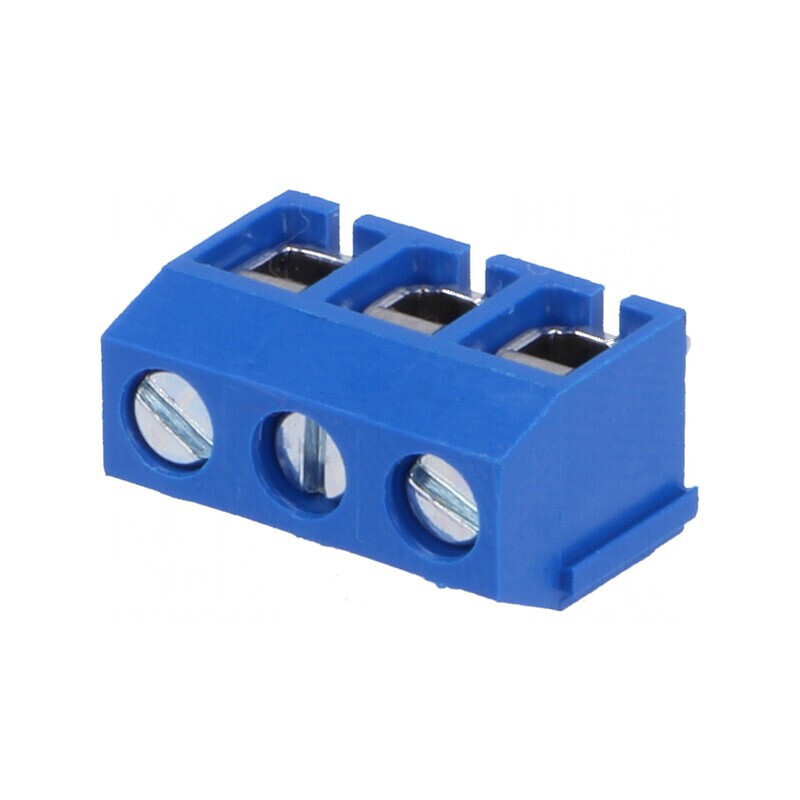Regletă de conexiuni pentru PCB 90° 5mm, 3 piste 1,5mm² | Electronic-mag.ro | Componente Electronice Regletă de conexiuni pentru PCB 90° 5mm, 3 piste 1,5mm² | Electronic-mag.ro | Componente Electronice