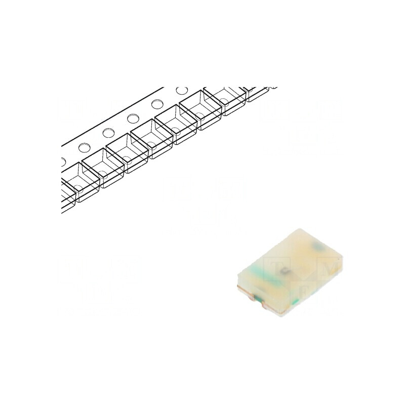 LED SMD 0805 roșie 28,5-90mcd 2x1,25x0,4mm 130° 20mA 60mW | Electronic-mag.ro | Componente Electronice