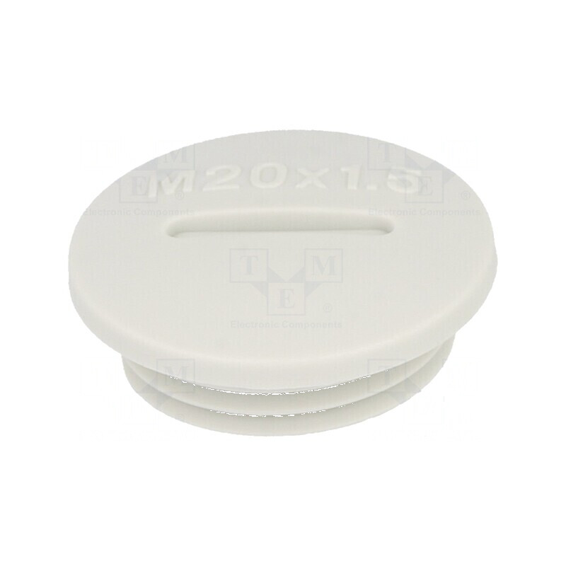 Capac de protecție M20 1,5 IP54 poliamidă gri 6mm | Electronic-mag.ro | Componente Electronice