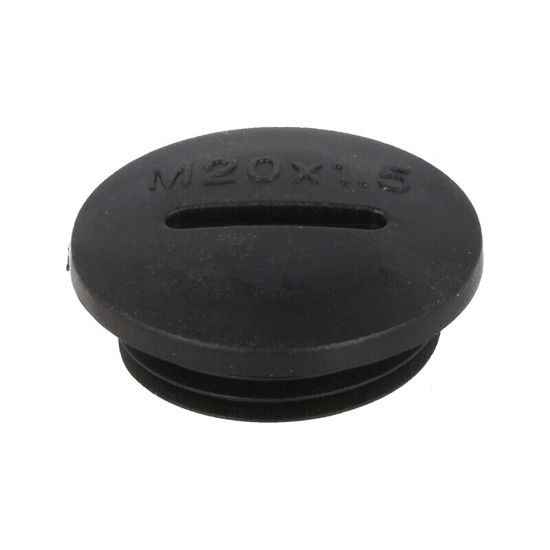 Capac de protecţie M20 IP54 poliamidă neagră 6mm | Electronic-mag.ro | Componente Electronice