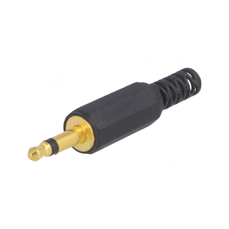 Conector Jack 3,5mm mufă tată mono cu manşon, 2 piste drept | Electronic-mag.ro | Componente Electronice