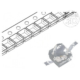 LED SMD 2520 roșie 1900-3000mcd 2.5x2x2.8mm 20° 20mA 75mW | Electronic-mag.ro | Componente Electronice