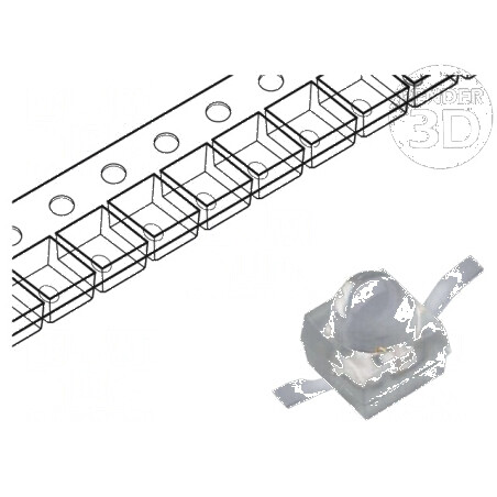 LED SMD Gull Wing Roșie 1900-3000mcd 5,8x2x2,8mm 20° 20mA | Electronic-mag.ro | Componente Electronice