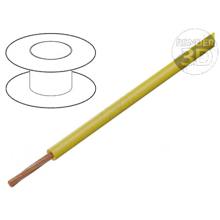 Cablu FLRY-B 1x0,5mm² litat Cu PVC galben 60V 500m | Electronic-mag.ro | Componente Electronice