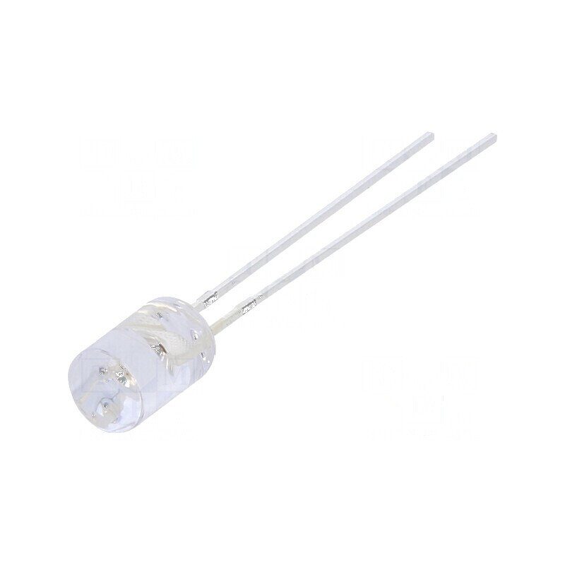 LED 5mm roșie 500-750mcd 100° plat, Nr. term: 2 | Electronic-mag.ro | Componente Electronice