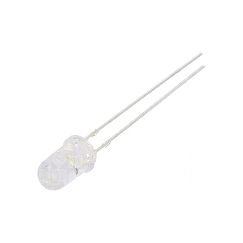 LED 5mm Alb Rece 18000mcd 15° Convex | Electronic-mag.ro | Componente Electronice
