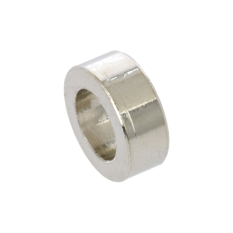 Manşon distanţier cilindric 4mm alamă nichel 10mm diametru exterior | Electronic-mag.ro | Componente Electronice