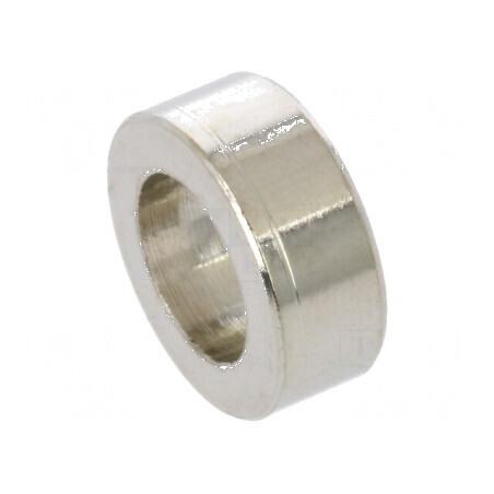 Manşon distanţier cilindric 4mm alamă nichel 10mm diametru exterior | Electronic-mag.ro | Componente Electronice